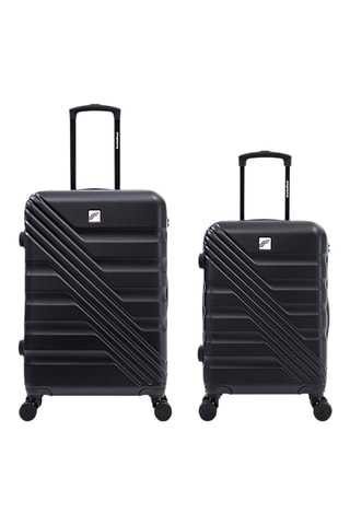 Valise cabine et valise semaine (S/M) - 55/65 cm - Noir