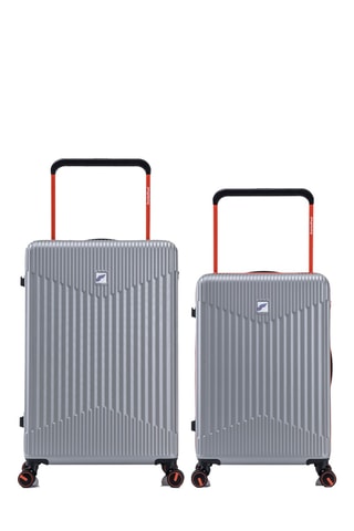 Valise semaine et valise grand volume (M/L) - 68/76 cm - Gris