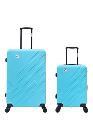 Valise cabine et valise grand volume (S/L) - 75/56 cm - Bleu