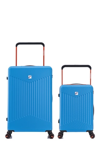 Valise cabine et valise grand volume (S/L) - 76/58 cm - Bleu