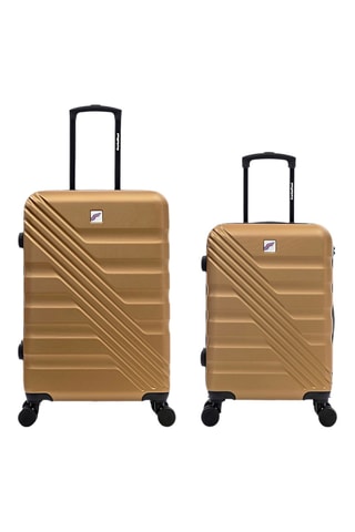 Valise cabine et valise semaine (S/M) - 55/65 cm - Beige