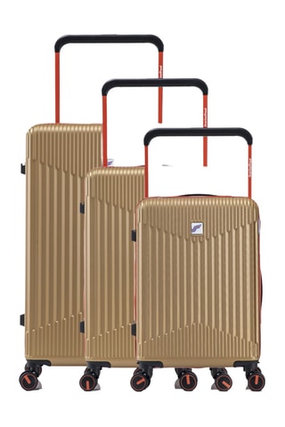 Set de 3 valises - 58/68/76 cm - Beige
