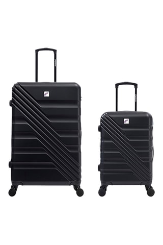 Valise cabine et valise grand volume (S/L) - 55/75 cm - Noir