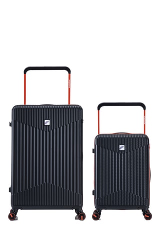 Valise cabine et valise grand volume (S/L) - 58/76 cm - Noir