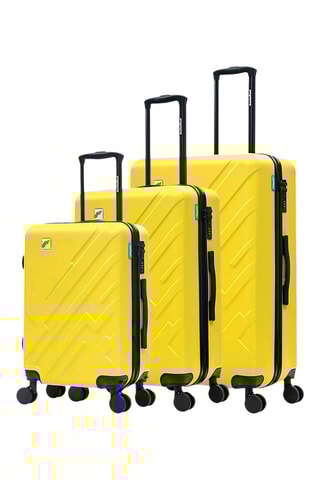 Set de 3 valises - 56/66/75 cm - Jaune
