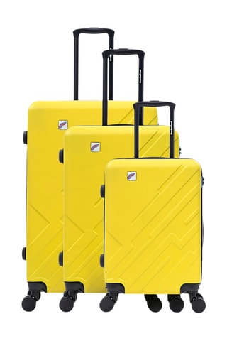 Set de 3 valises - 56/66/75 cm - Jaune
