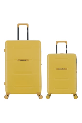 Valise cabine et valise grand volume (S/L) - 60/76 cm - Jaune
