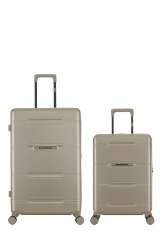 Valise cabine et valise grand volume (S/L) - 60/76 cm - Beige