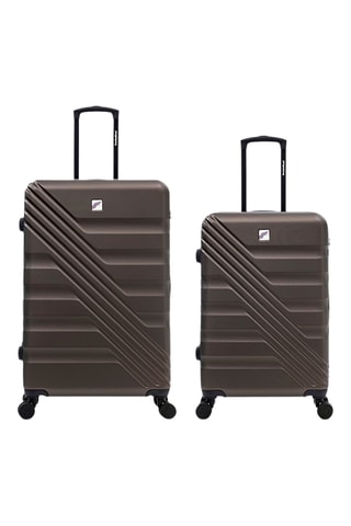 Valise semaine et valise grand volume (M/L) - 66/75 cm - Marron