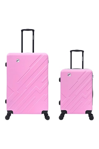 Valise cabine et valise grand volume (S/L) - 75/56 cm - Rose