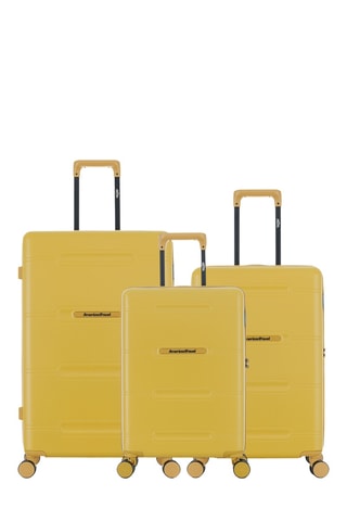 Set de 3 valises - 60/66/76 cm - Jaune