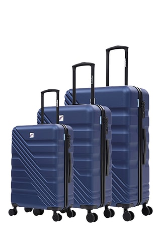 Set de 3 valises - 55/65/75 cm - Bleu marine