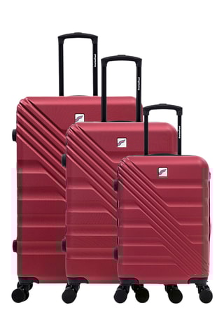 Set de 3 valises - 55/65/75 cm - Bordeaux