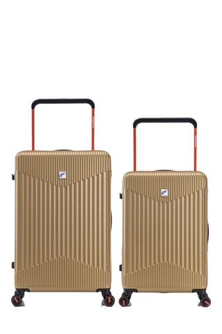 Valise semaine et valise grand volume (M/L) - 68/76 cm - Beige