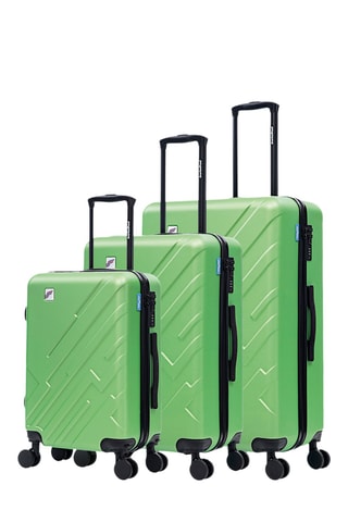 Set de 3 valises - 56/66/75 cm - Vert