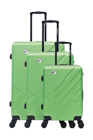 Set de 3 valises - 56/66/75 cm - Vert