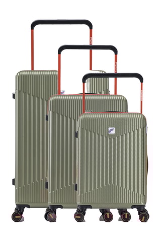 Set de 3 valises - 58/68/76 cm - Vert