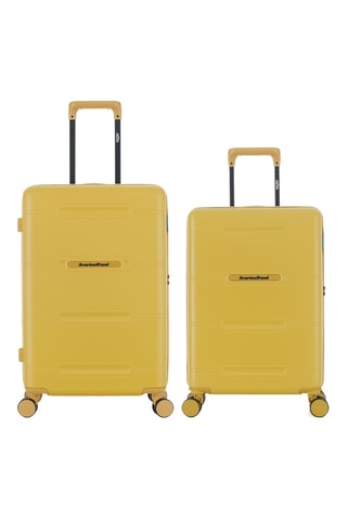 Valise cabine et valise semaine (S/M) - 60/66 cm - Jaune