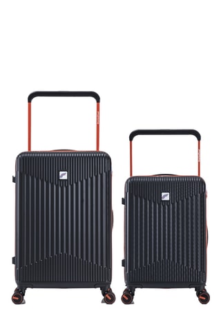 Valise cabine et valise semaine (S/M) - 68/58 cm - Noir