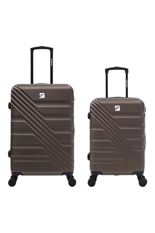 Valise cabine et valise semaine (S/M) - 55/65 cm - Marron