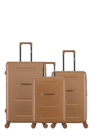 Set de 3 valises - 60/66/76 cm - Marron