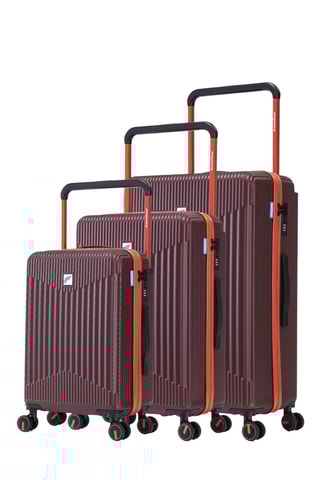 Set de 3 valises - 58/68/76 cm - Bordeaux