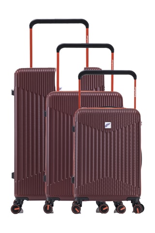 Set de 3 valises - 58/68/76 cm - Bordeaux