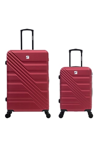 Valise cabine et valise grand volume (S/L) - 55/75 cm - Bordeaux