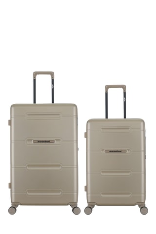 Valise semaine et valise grand volume (M/L) - 66/76 cm - Beige