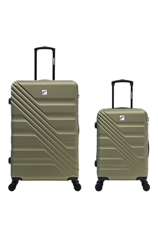 Valise cabine et valise grand volume (S/L) - 55/75 cm - Vert