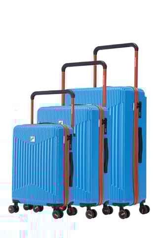 Set de 3 valises - 58/68/76 cm - Bleu