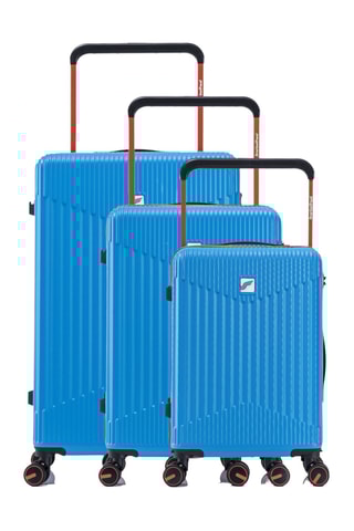 Set de 3 valises - 58/68/76 cm - Bleu