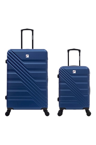 Valise cabine et valise grand volume (S/L) - 55/75 cm - Bleu marine