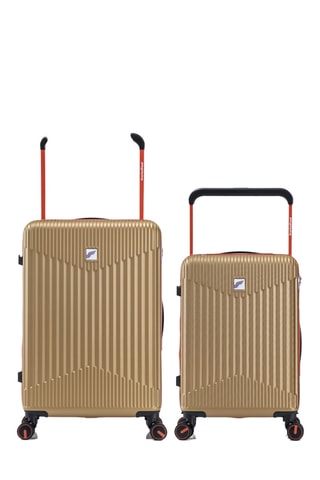 Valise cabine et valise semaine (S/M) - 68/58 cm - Beige