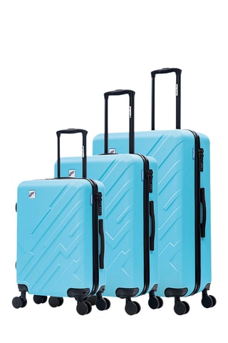 Set de 3 valises - 56/66/75 cm - Bleu