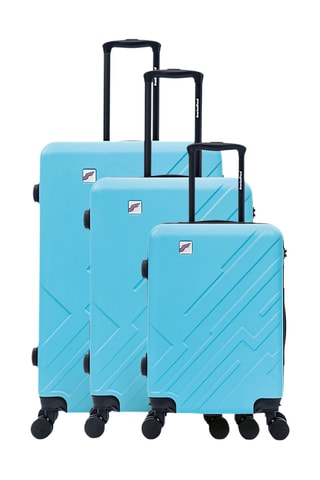 Set de 3 valises - 56/66/75 cm - Bleu