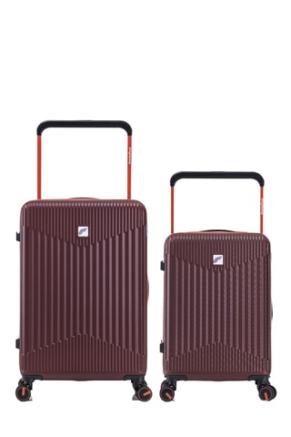 Valise cabine et valise semaine (S/M) - 58/68 cm - Bordeaux