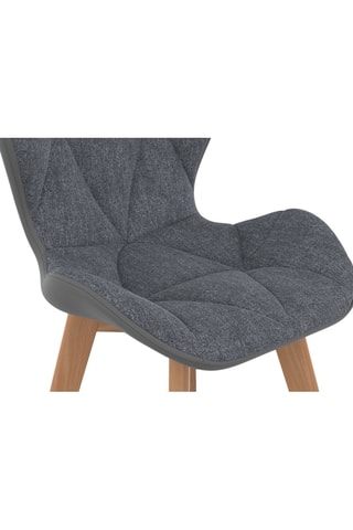 2 chaises en bois et hévéa Gladys - 50 x 48 x 79 cm