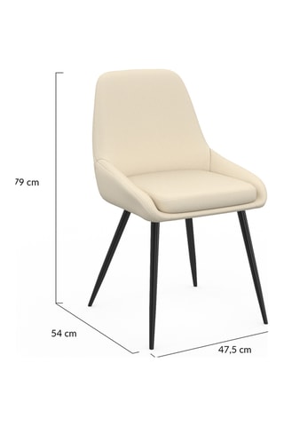 6 chaises Ornella - 47,5 x 79 x 54 cm