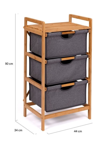 Meuble de rangement 3 tiroirs Maya - 100 x 40 x 55 cm