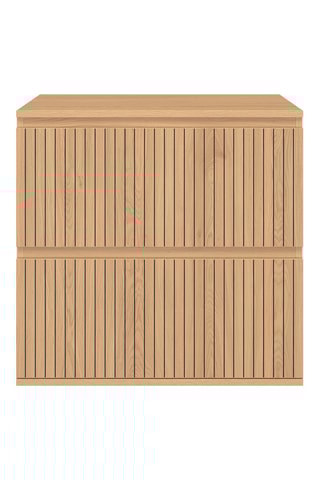 Meuble de salle de bain 2 tiroirs - 60 x 60 x 45 cm