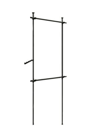 Penderie télescopique - 77/112 x 2,5 x 103/278 cm