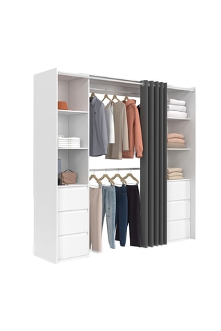 Penderie 6 tiroirs Justine - 180 x 180 x 50 cm