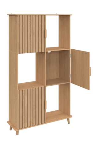 Etagère Faustine 3 portes - 80 x 30 x 143 cm