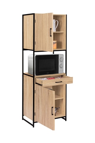 Vaisselier industriel 2 portes Memphis - 60 x 170 x 40 cm