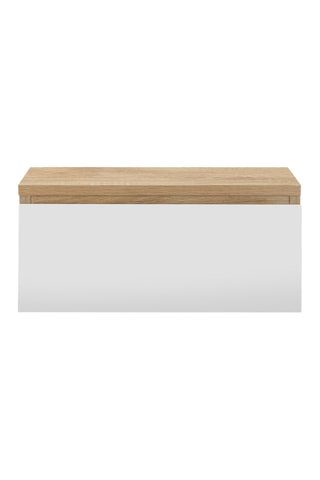 2 tables de chevet suspendues 1 tiroir Tom - 40 x 18 x 30 cm