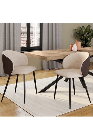 2 chaises Leona - 71 x 53 x 51 cm