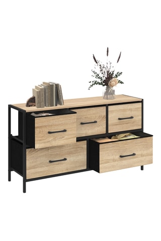 Commode 5 tiroirs Iris - 100 x 30 x 55 cm