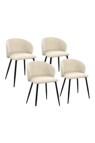 4 chaises Léona - 51 x 71 x 53 cm
