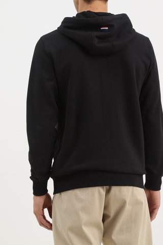 Casaco de malha com capuz - Preto